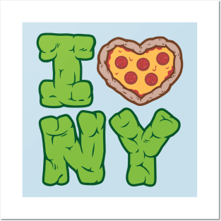 I Pizza NY Posters and Art